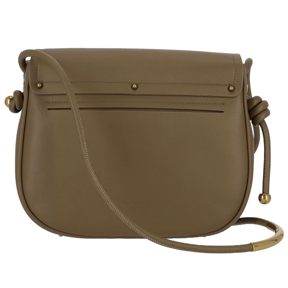 PINKO Grüne Leder Crossbody Tasche