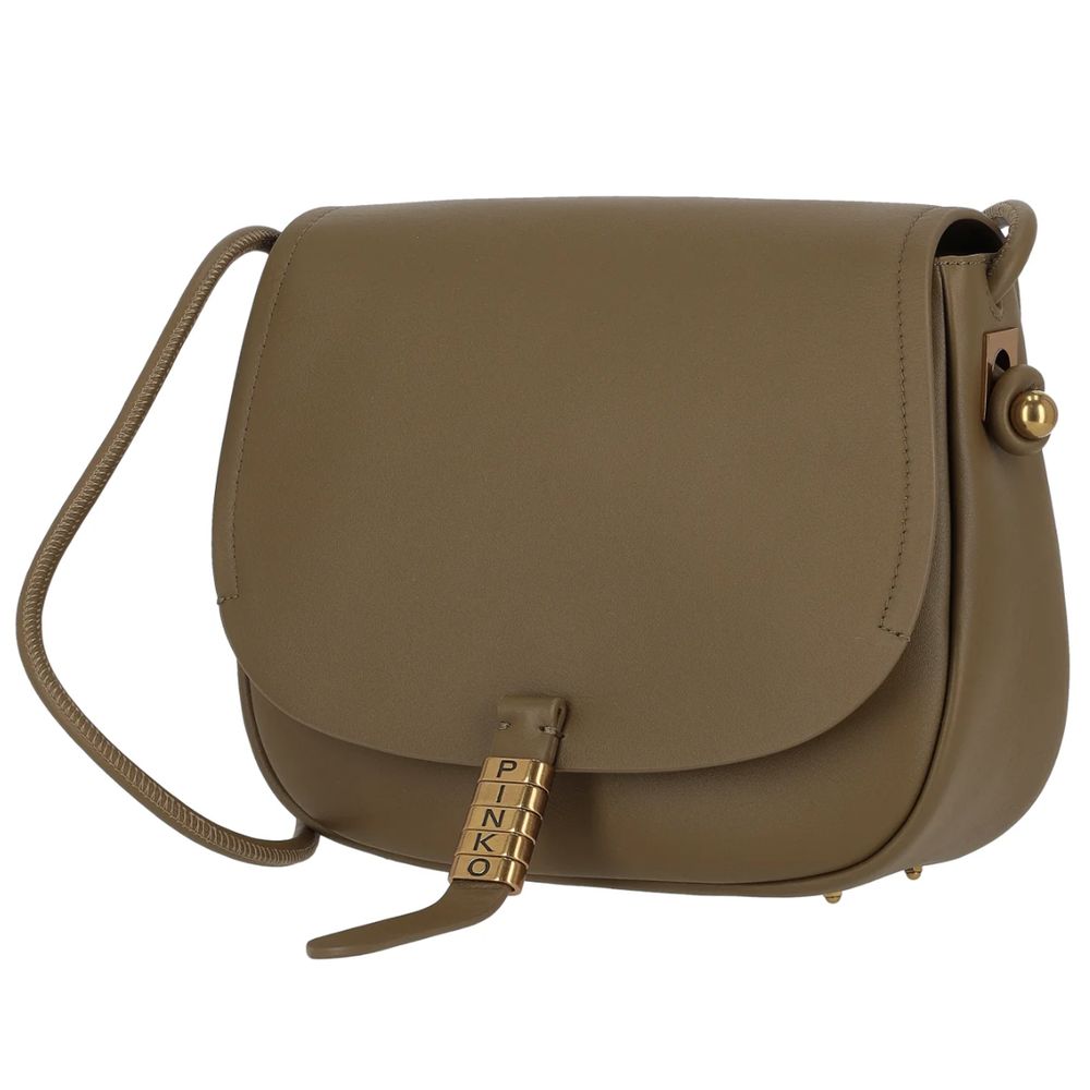 PINKO Grüne Leder Crossbody Tasche