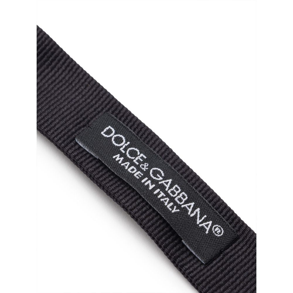 Dolce & Gabbana Schwarze Seidenkrawatten & Schleifen