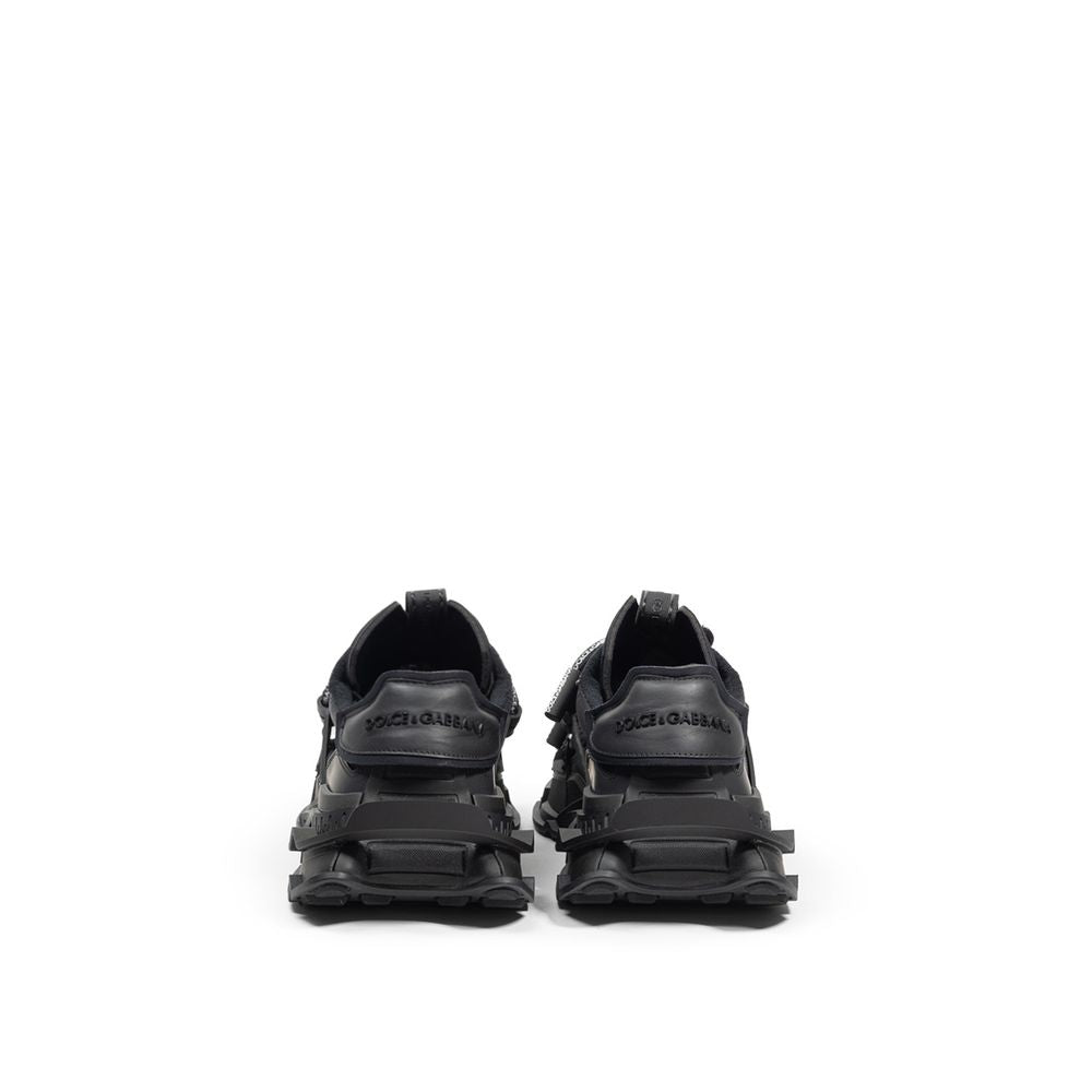 Dolce & Gabbana Schwarzer Polyamid-Sneaker