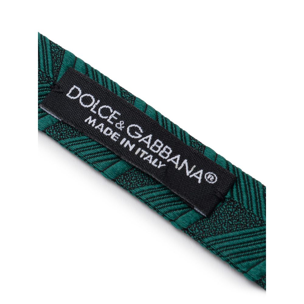 Dolce & Gabbana Grüne Seidenkrawatten & Schleifen