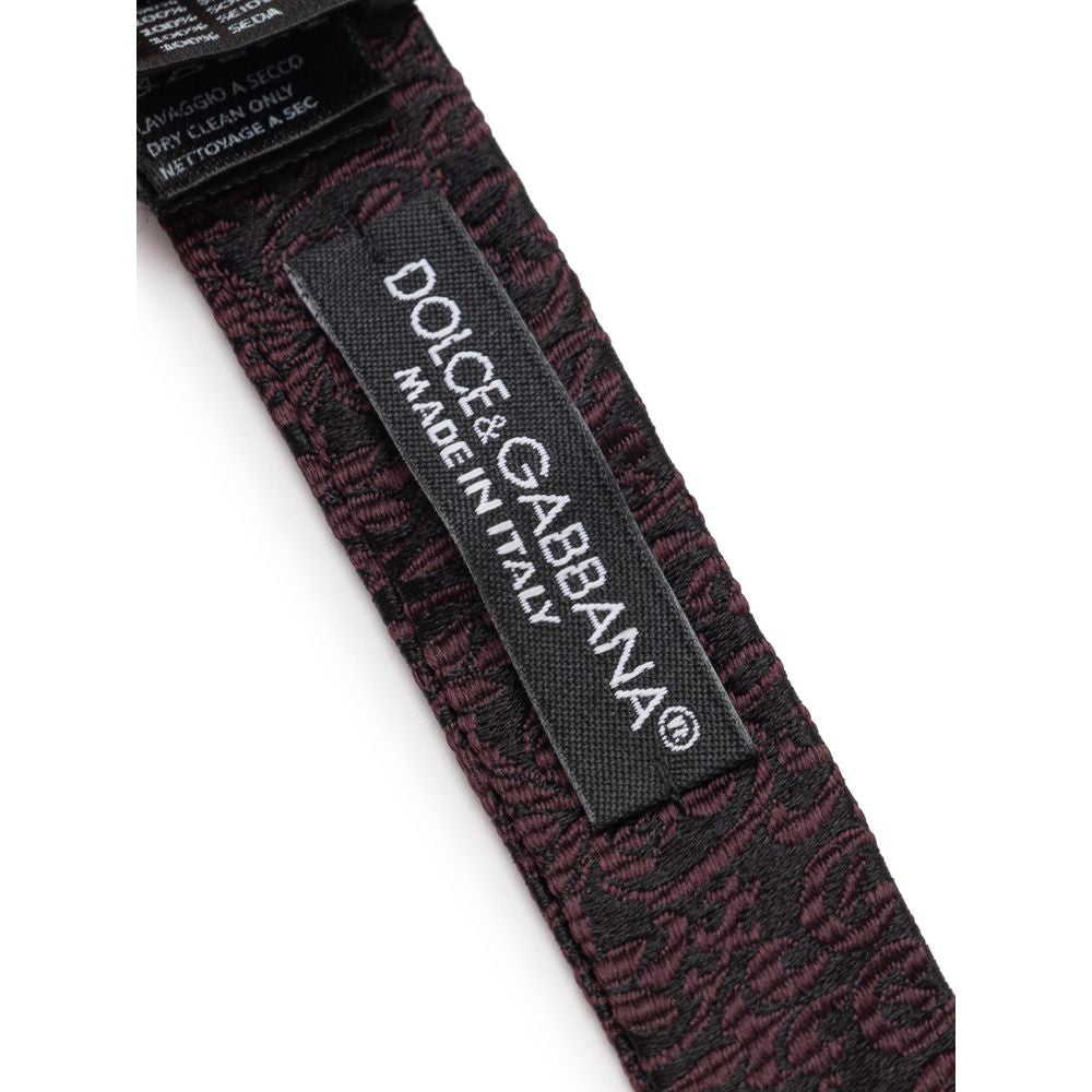 Dolce & Gabbana Schwarze Seidenkrawatten & Schleifen