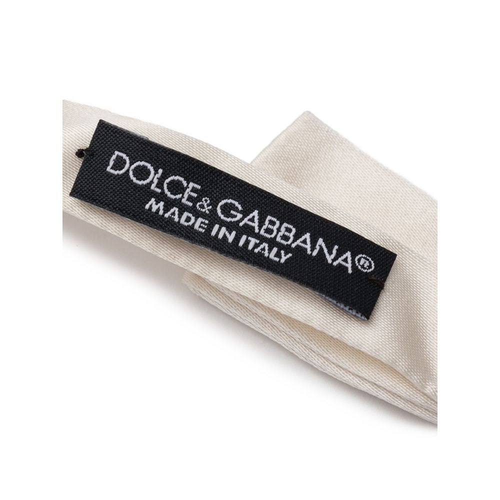 Dolce & Gabbana Beige Seidenkrawatten & Schleifen