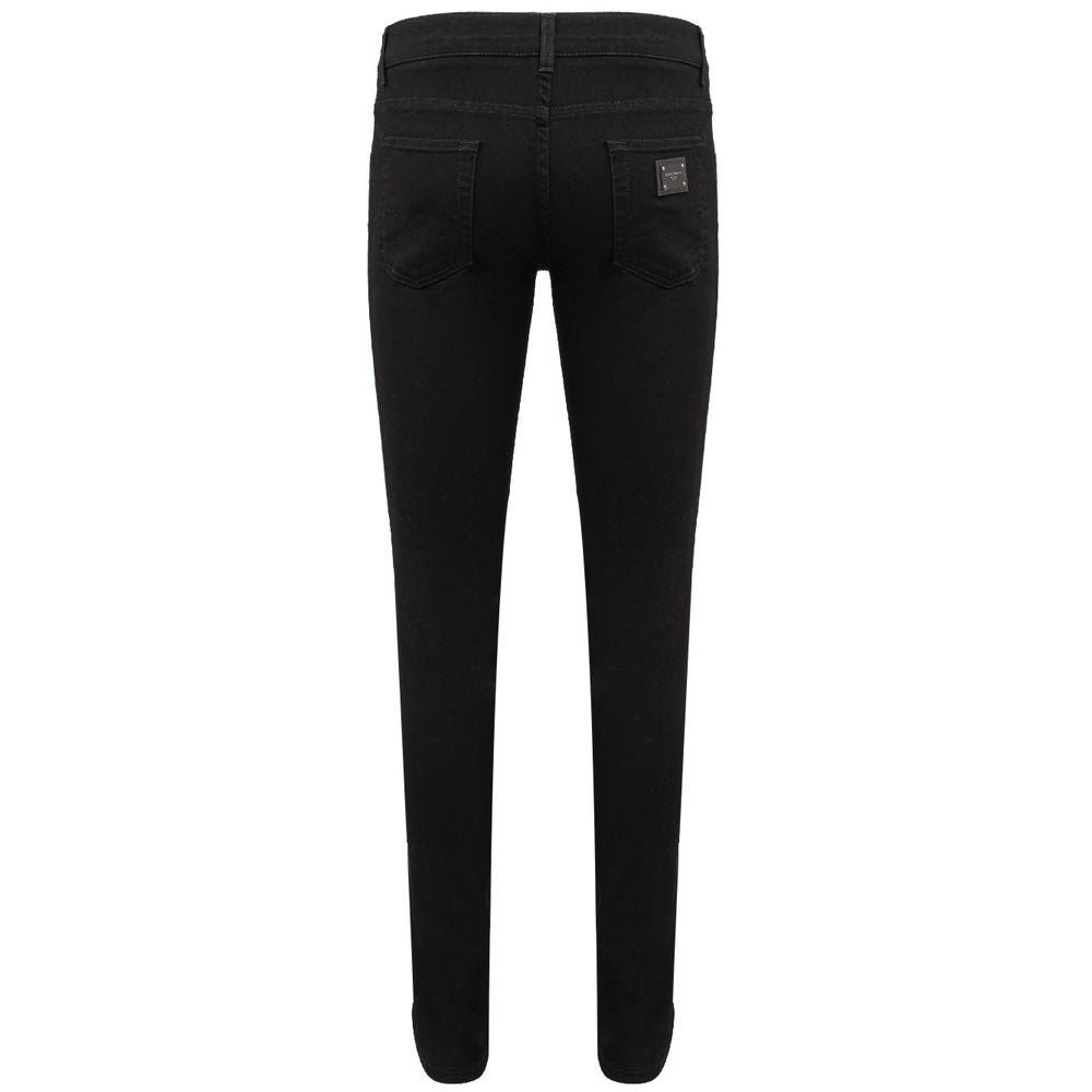 Dolce & Gabbana Schwarze Baumwolljeans & Hose