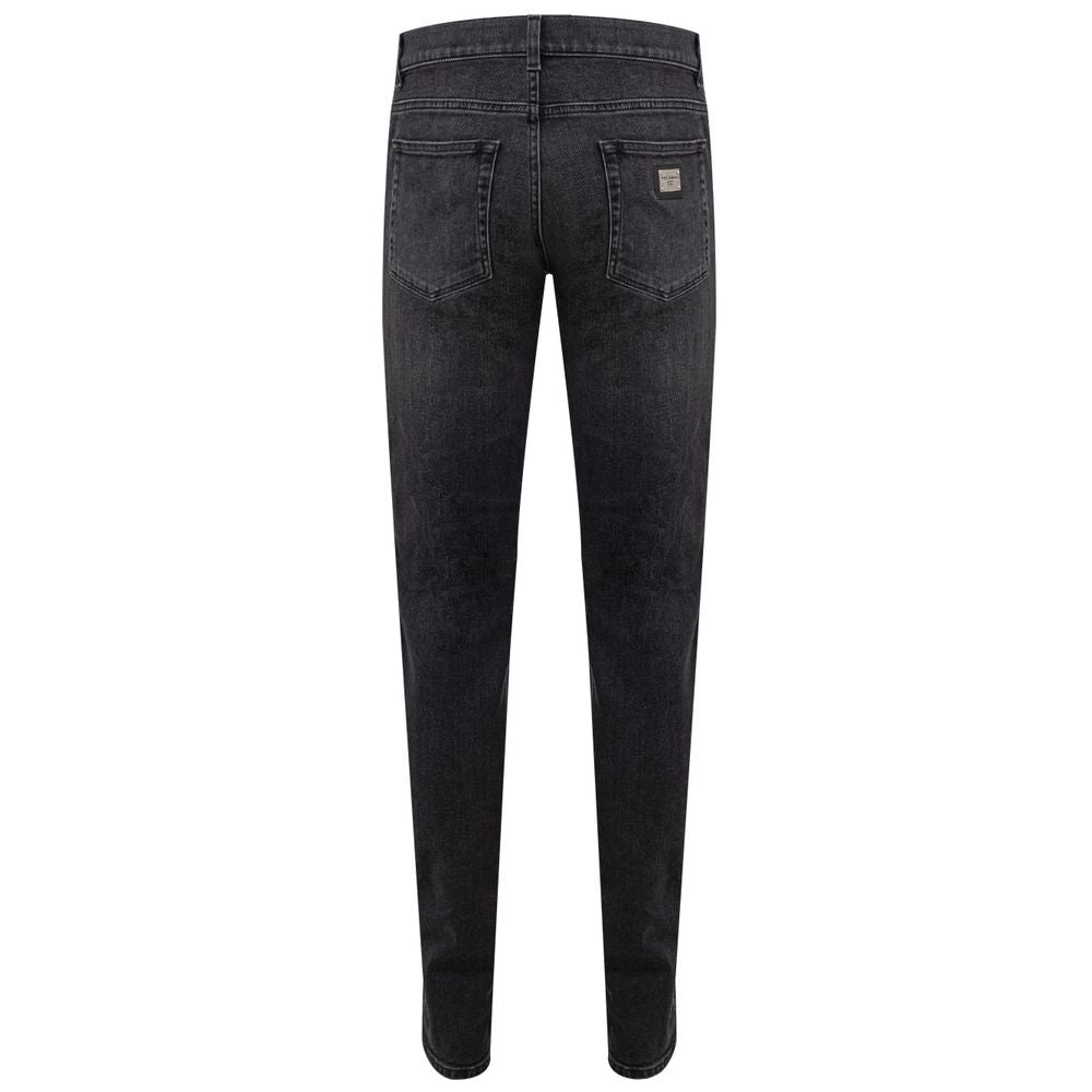 Dolce & Gabbana Graue Baumwolljeans & Hose