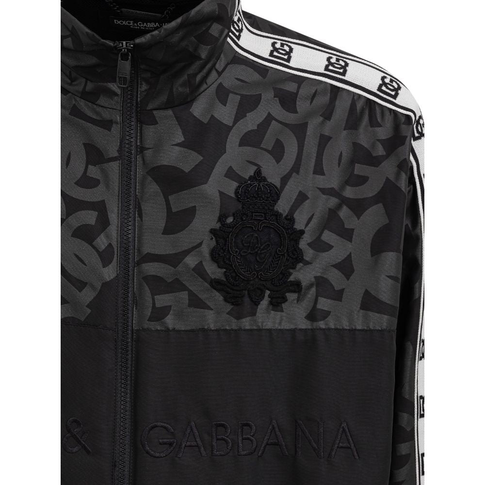 Dolce &amp; Gabbana Black Polyester Jacket