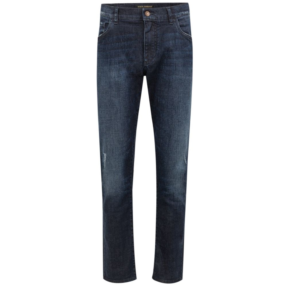 Dolce & Gabbana Blaue Baumwolljeans & Hose