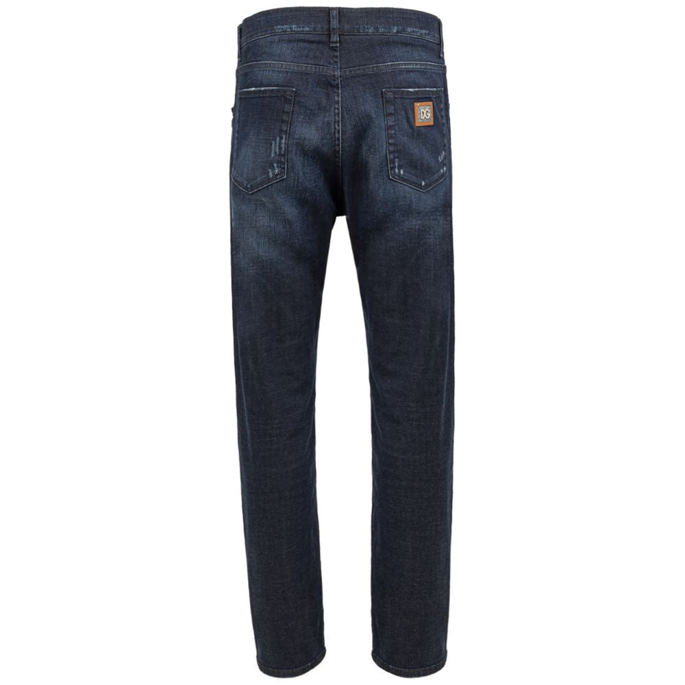 Dolce & Gabbana Blaue Baumwolljeans & Hose