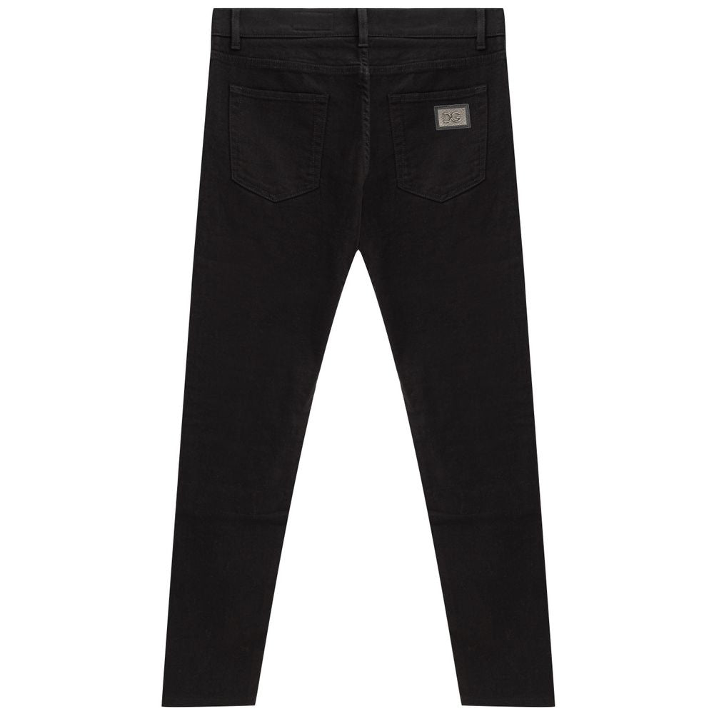 Dolce & Gabbana Schwarze Baumwolljeans & Hose