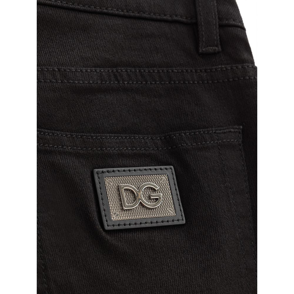 Dolce & Gabbana Schwarze Baumwolljeans & Hose