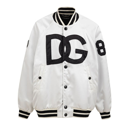 Dolce & Gabbana Beigefarbene Polyesterjacke