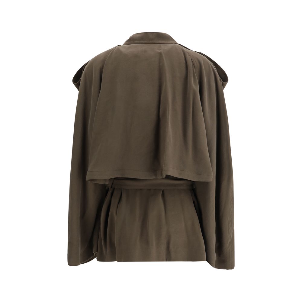 The Andamane Zweireihiger kurzer Trenchcoat