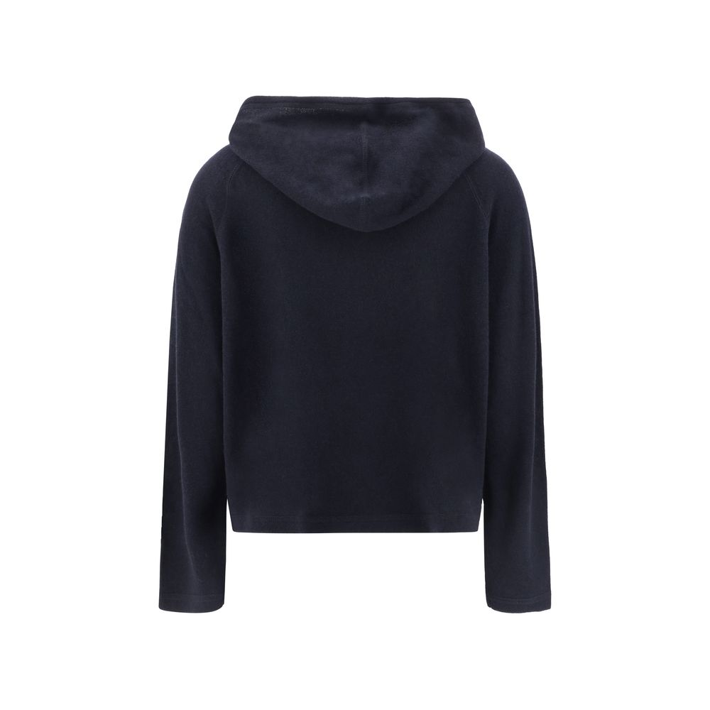 Allude Sweatshirt mit Kaschmir-Kapuze