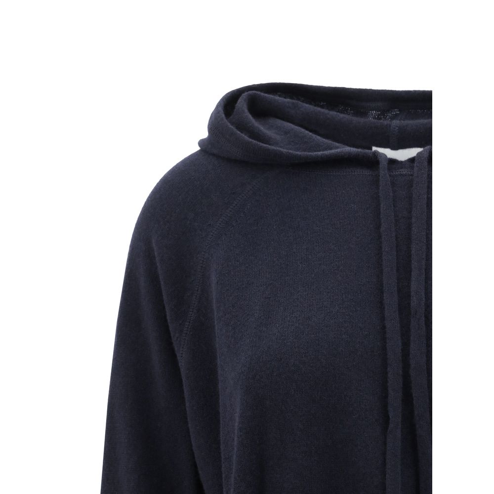 Allude Sweatshirt mit Kaschmir-Kapuze