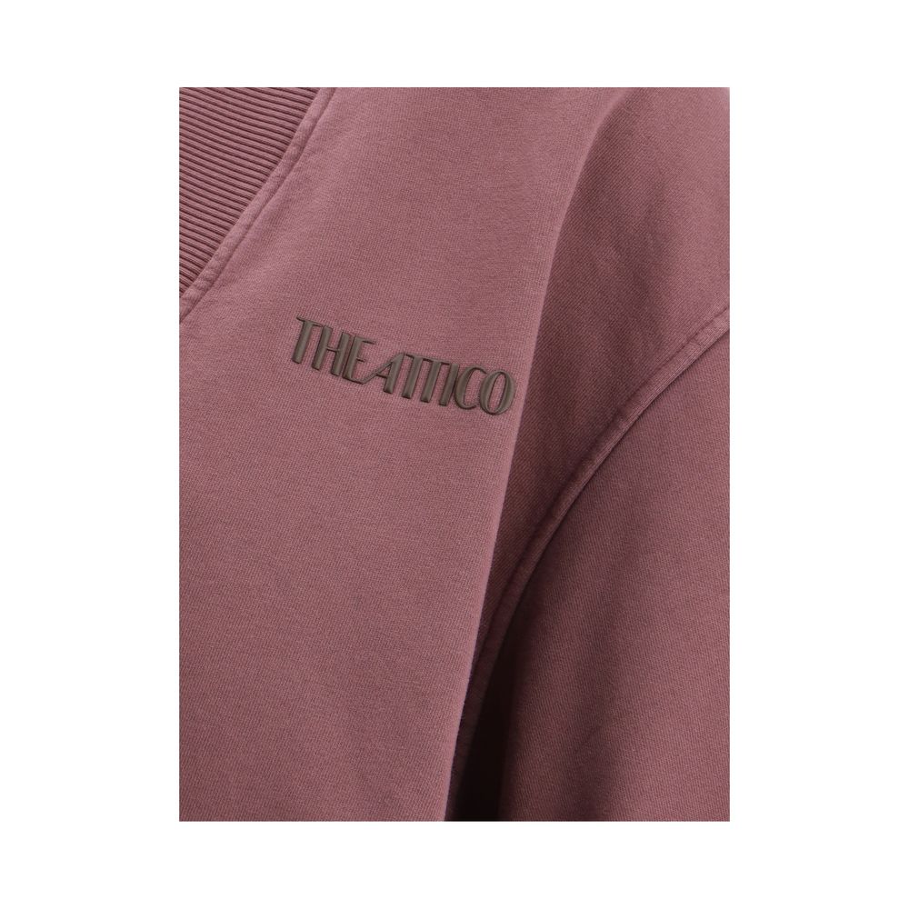 The Attico Sweatshirt mit abgeschnittenem V-Ausschnitt