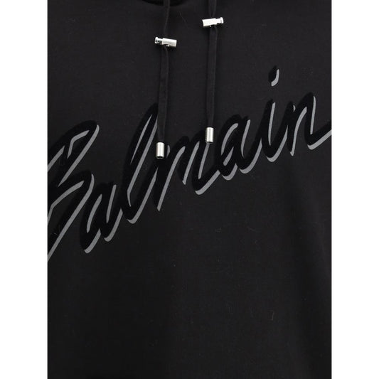 Balmain Logo-Hoodie aus Baumwolle