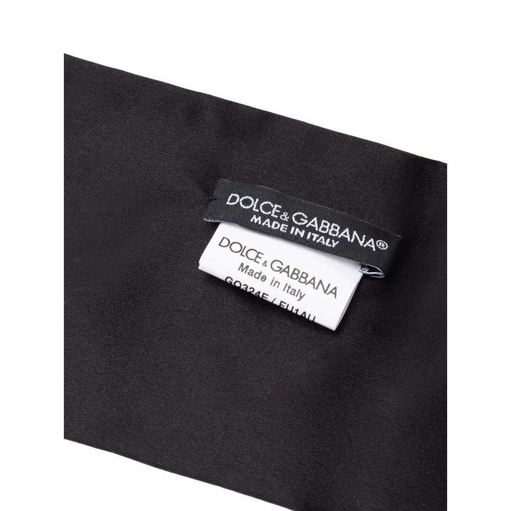 Dolce & Gabbana Schwarzer Seidenschal