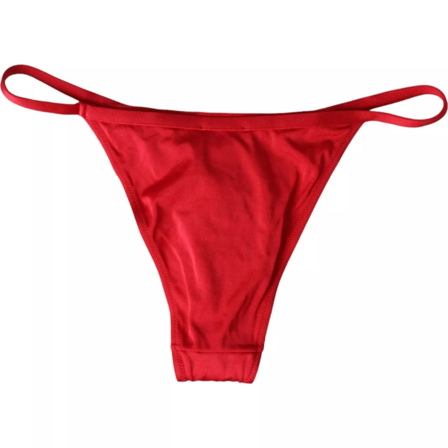 Dolce &amp; Gabbana Red Nylon Stretch Swimwear Swimsuit Bottom Bikini