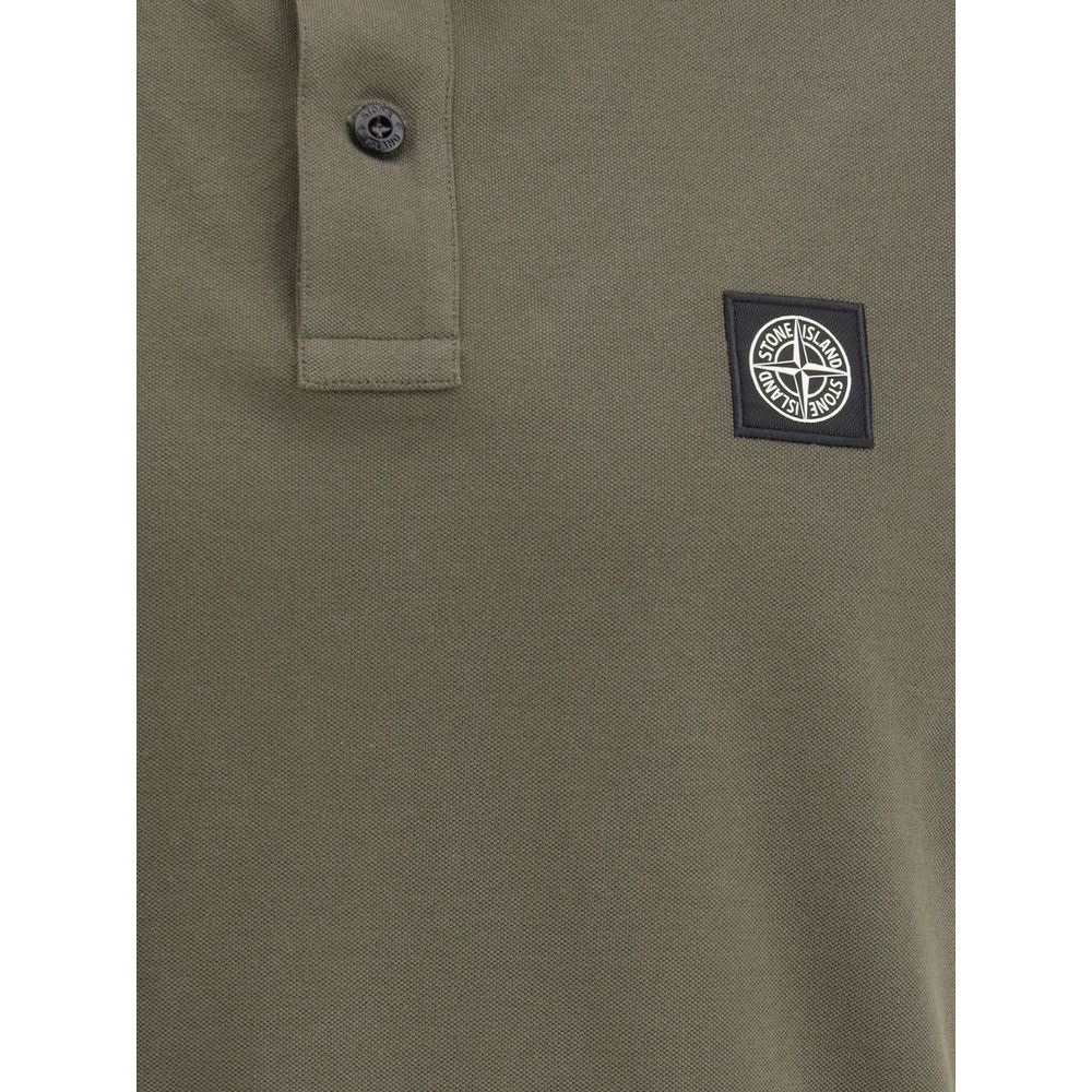 Stone Island logo polo shirt