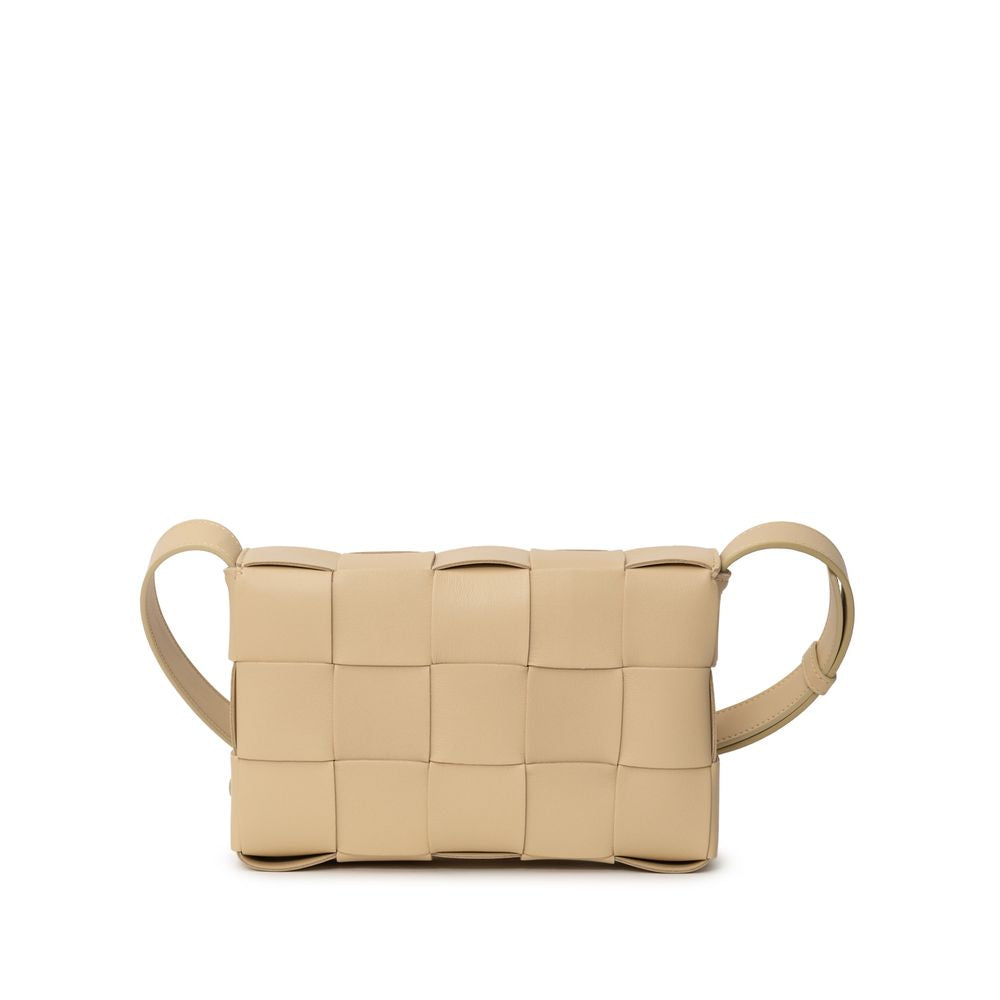 Bottega Veneta beige leather handbag