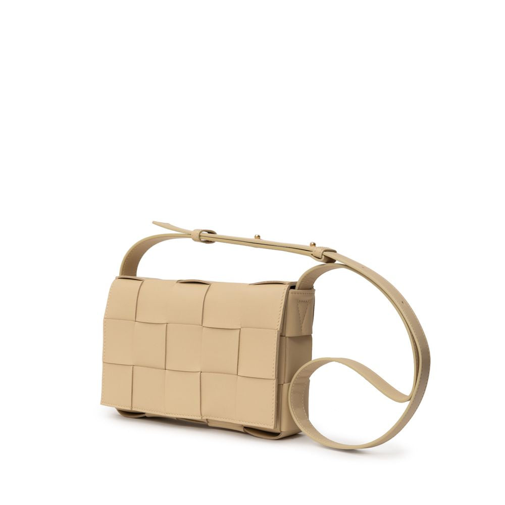 Bottega Veneta beige leather handbag