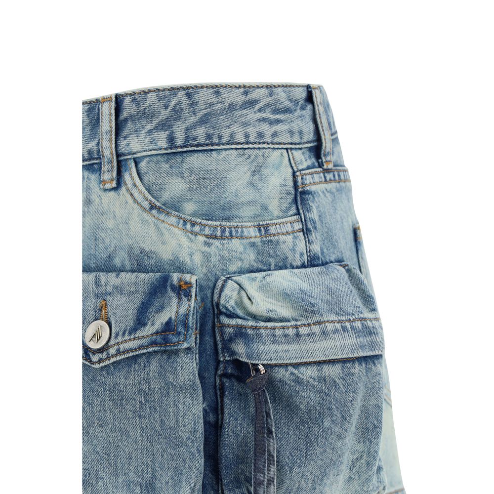 The Attico Denim-Minirock