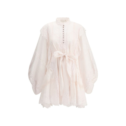 Zimmermann Mini Crush Billow Kleid aus Spitze