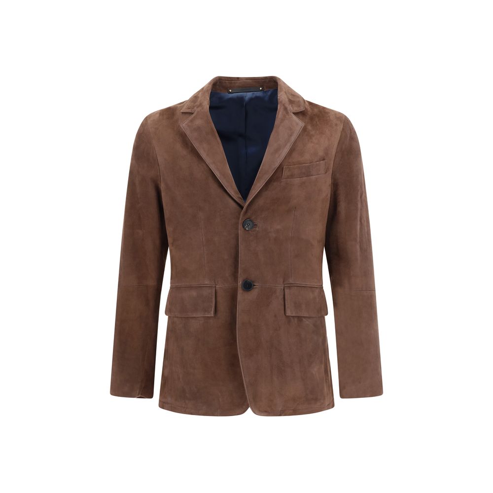 Paul Smith Leder Blazer Jacke