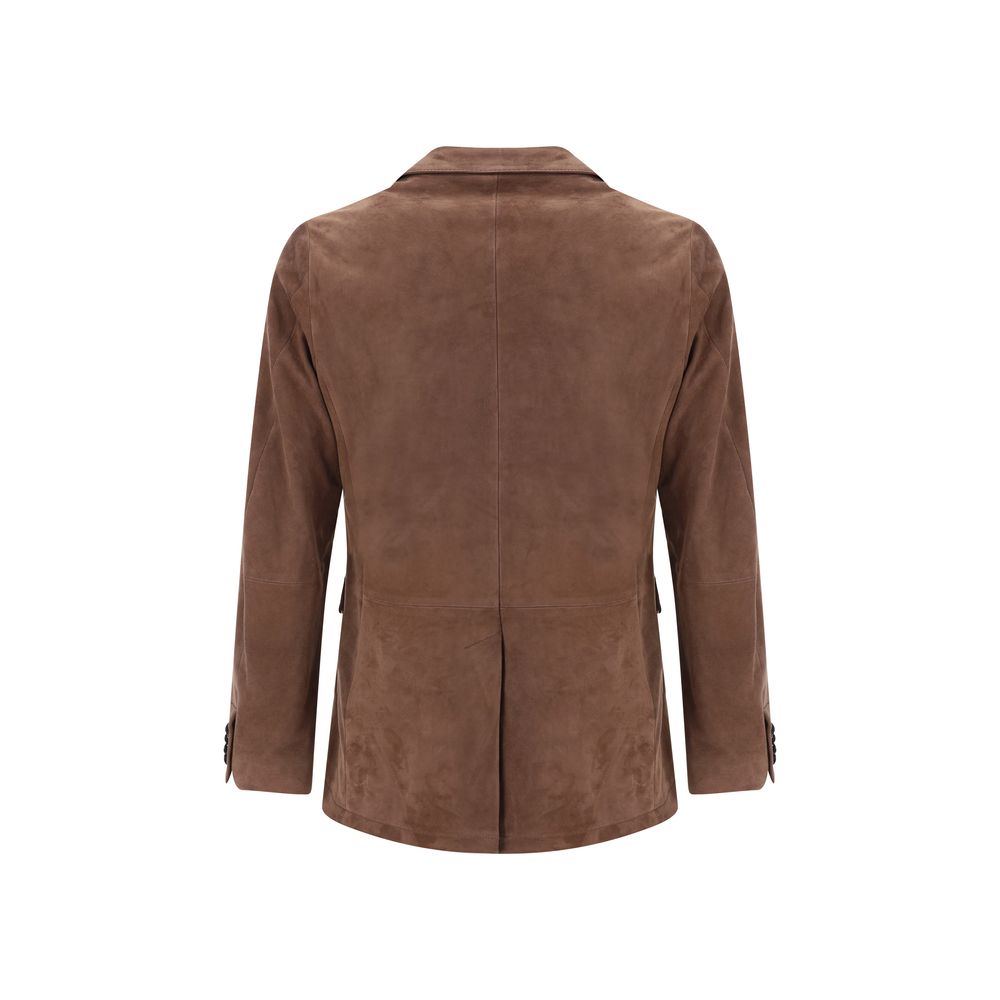 Paul Smith Leder Blazer Jacke