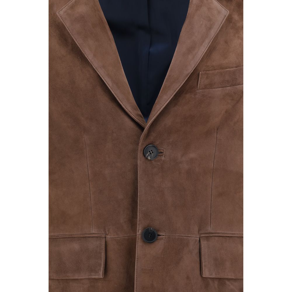 Paul Smith Leder Blazer Jacke