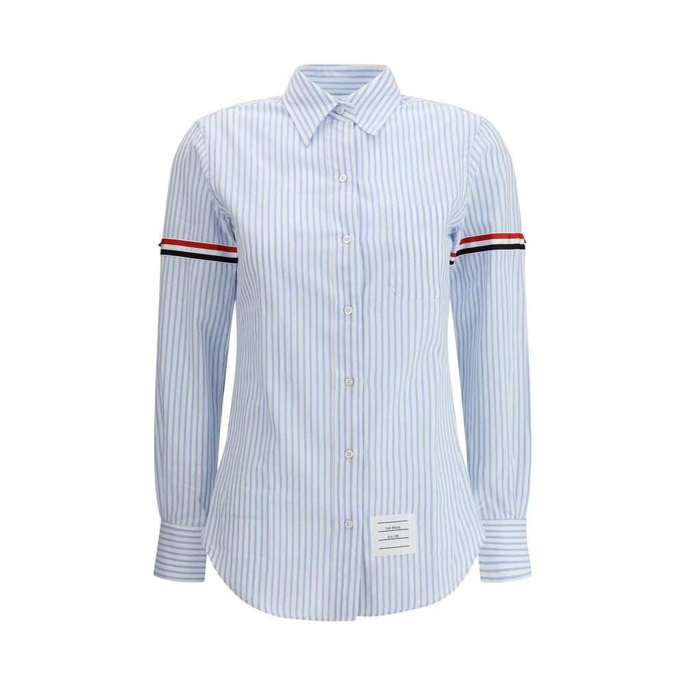 Thom Browne Striped Shirt with Colored Ribbons