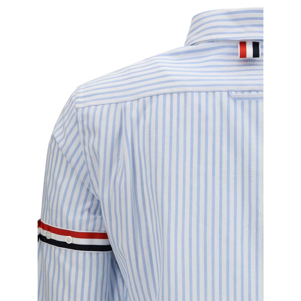 Thom Browne Striped Shirt with Colored Ribbons