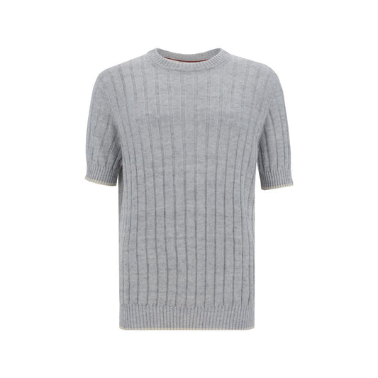 Brunello Cucinelli Geripptes T-Shirt