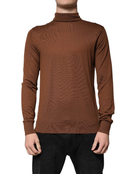 Dolce & Gabbana Brauner Kaschmir-Rollkragenpullover