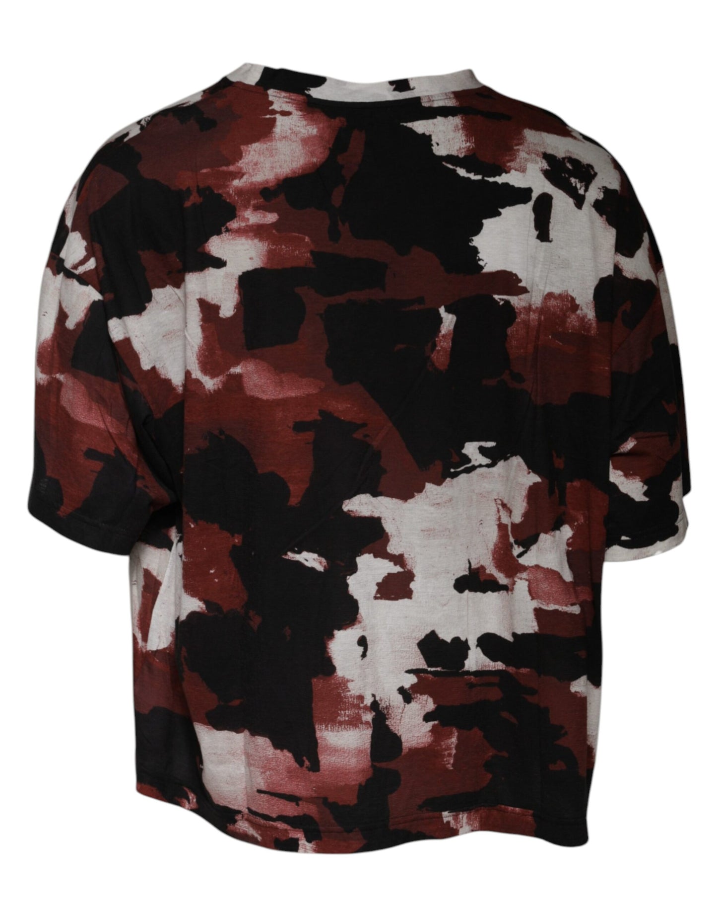 Dolce & Gabbana Multicolor Camouflage T-Shirt mit Rundhalsausschnitt