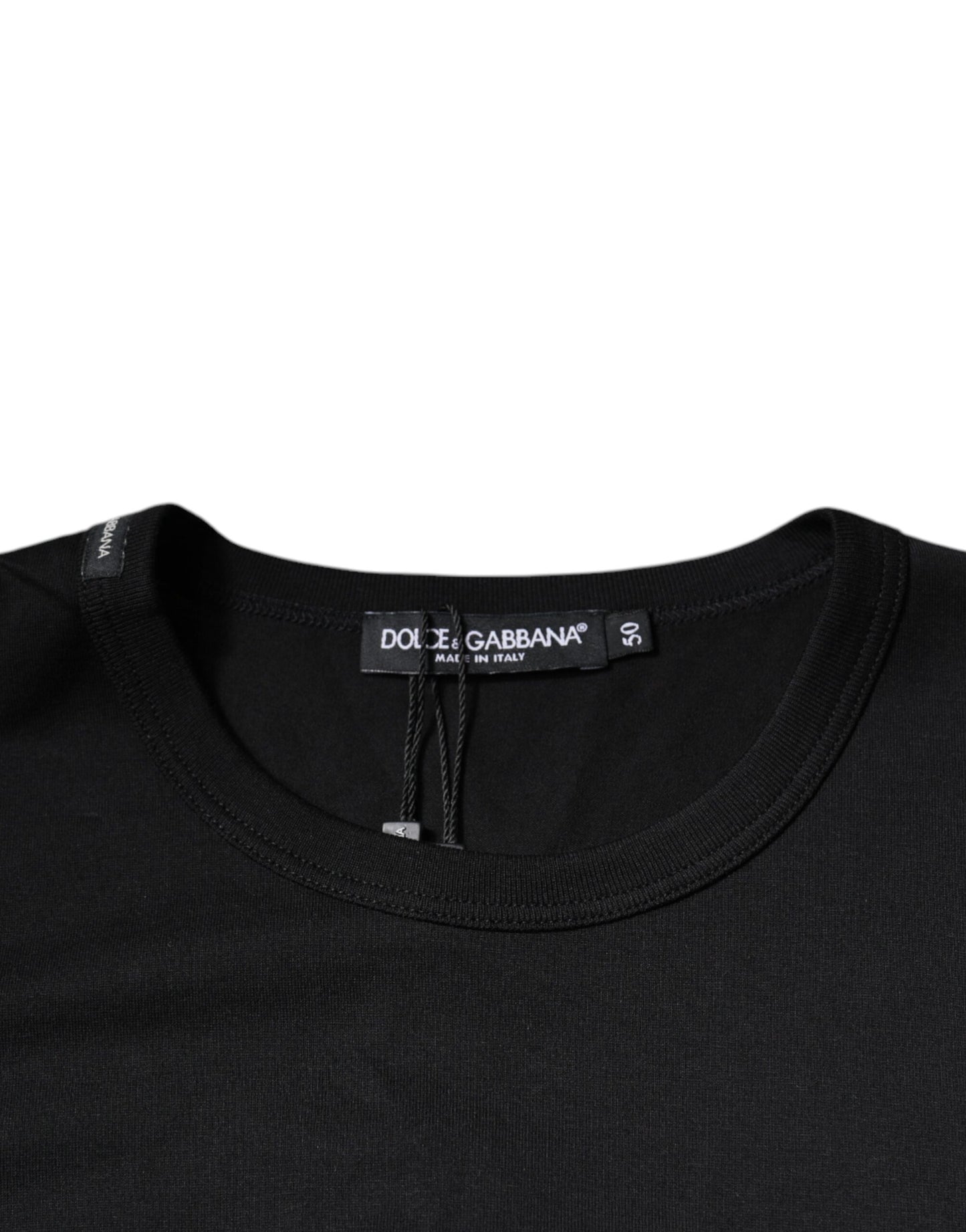 Dolce & Gabbana Blaues Crown Crew Neck T-Shirt mit kurzen Ärmeln