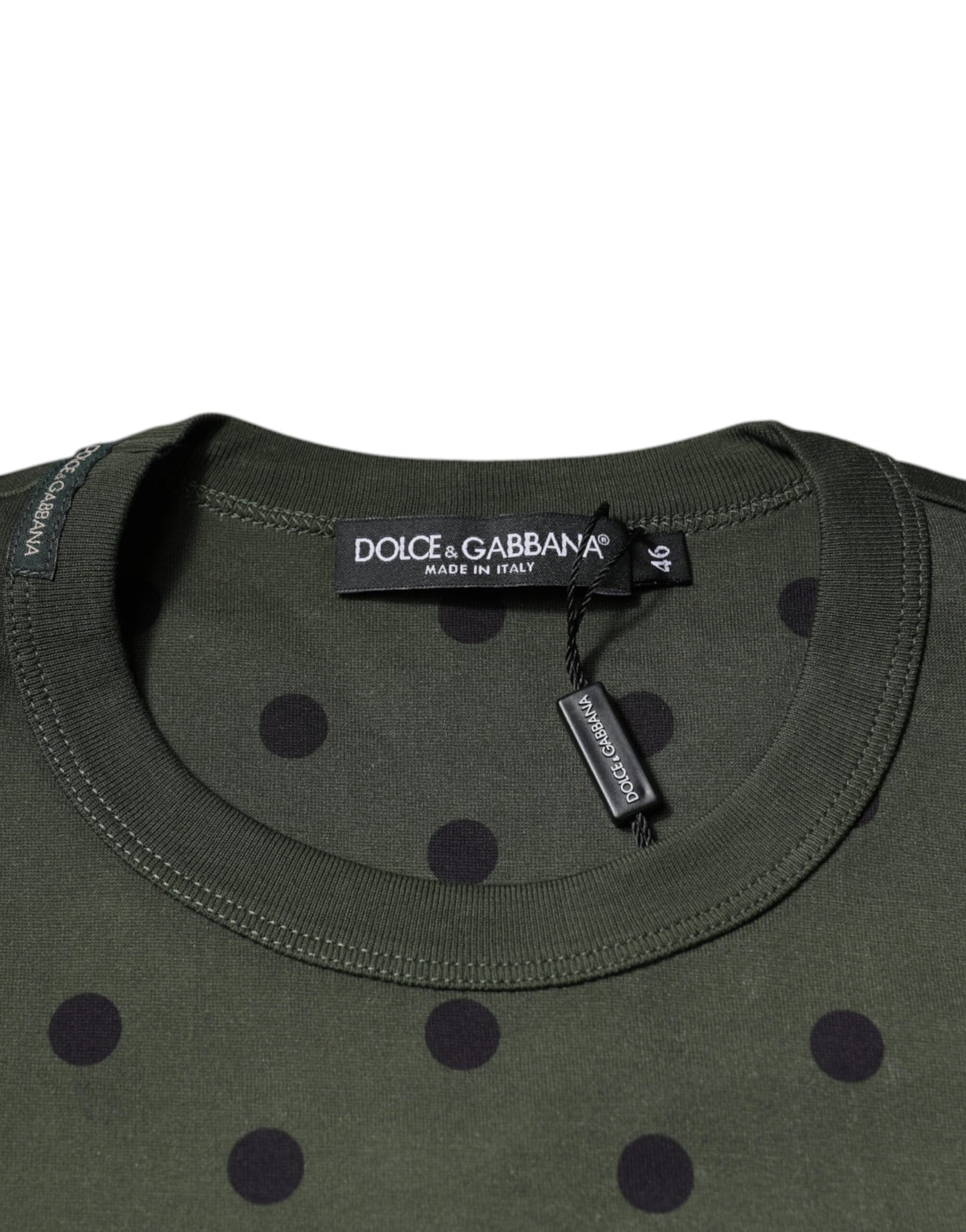 Dolce & Gabbana Graues Sicilia Baumwoll-T-Shirt mit Rundhalsausschnitt