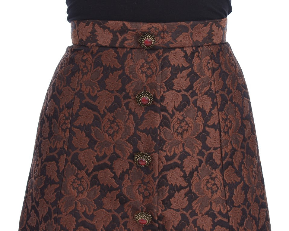 Dolce &amp; Gabbana Elegant bubble skirt made of brocade