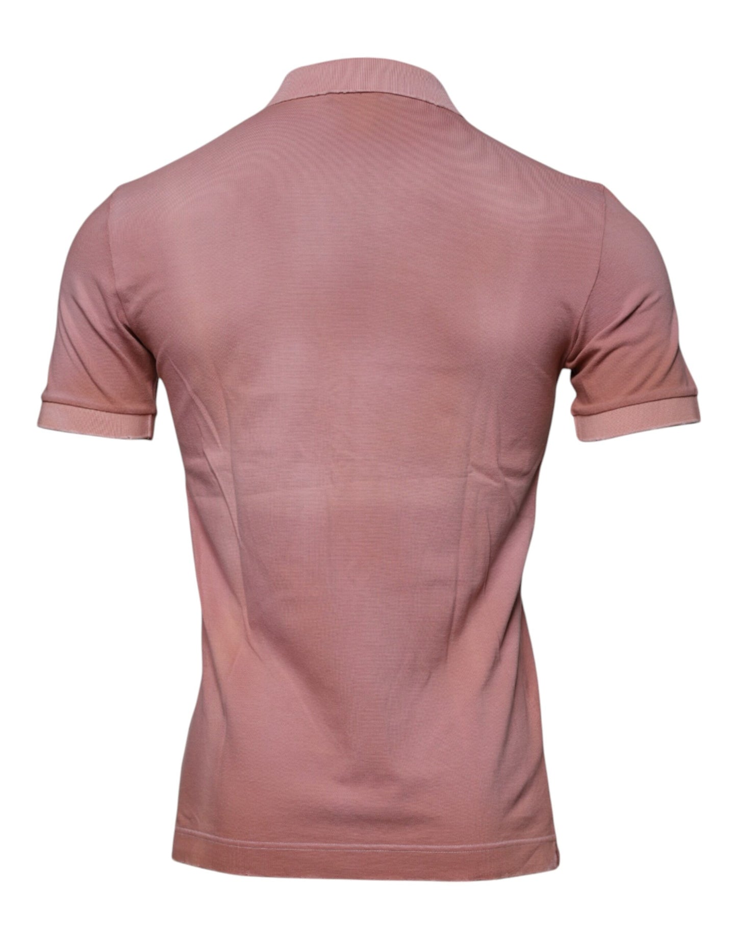 Dolce & Gabbana Kurzarm-Polo-T-Shirt mit Kragen und rosa Krone