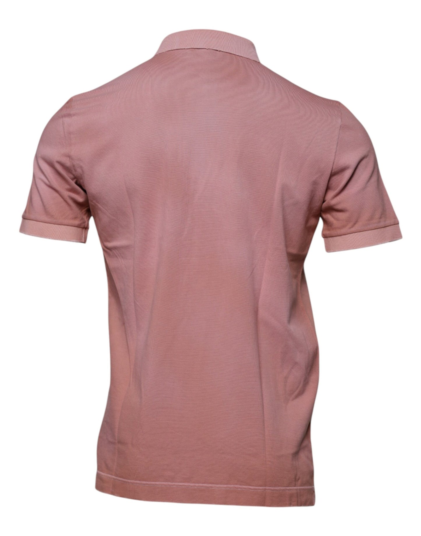 Dolce & Gabbana Kurzarm-Polo-T-Shirt mit Kragen und rosa Krone