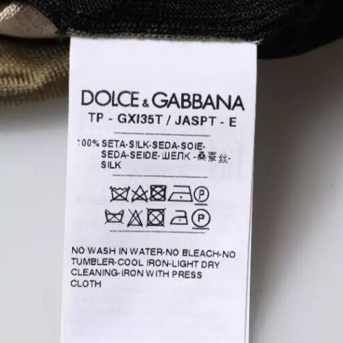 Dolce & Gabbana Multicolor Tarnfarbenes Polo-Shirt mit Kragen