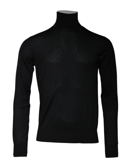 Dolce & Gabbana Schwarzer Kaschmir-Rollkragenpullover