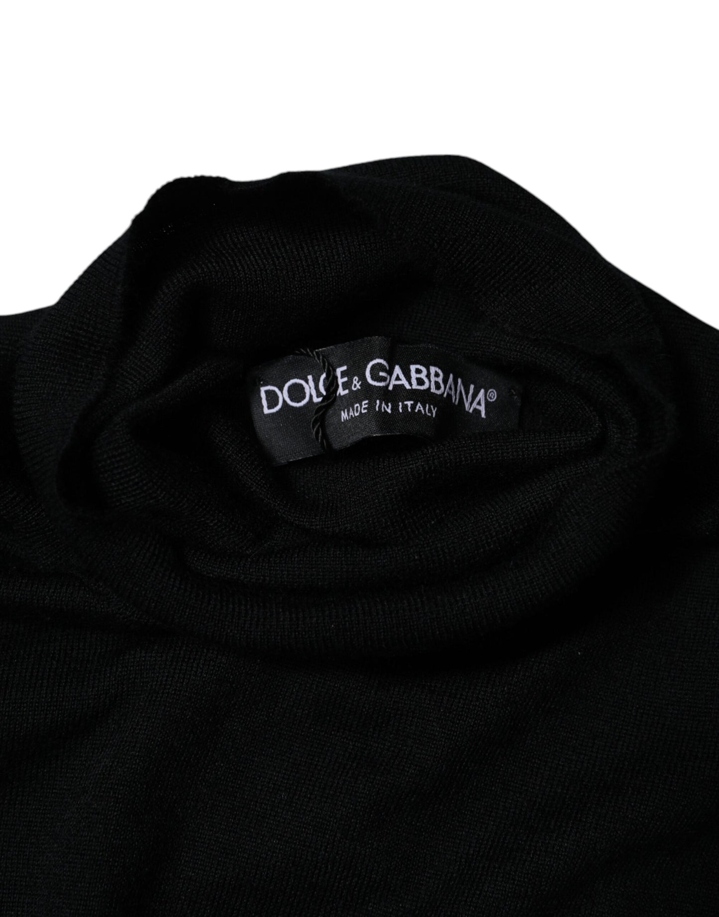 Dolce & Gabbana Schwarzer Kaschmir-Rollkragenpullover