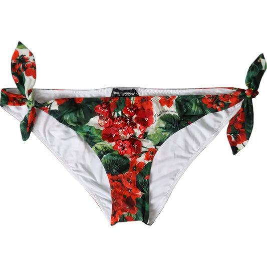 Dolce &amp; Gabbana Multicolor Geranium Swim Shorts Beachwear Bikini