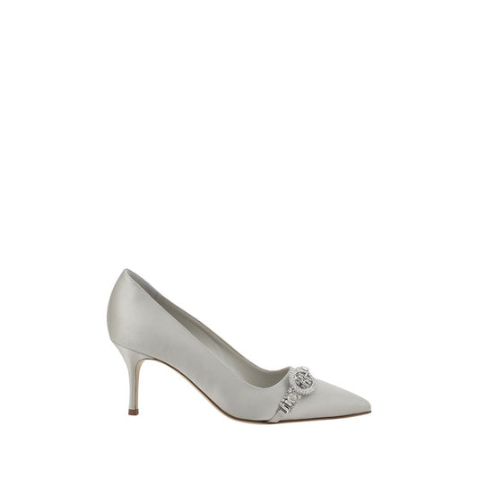 Manolo Blahnik Asapump Satin-Pumpen