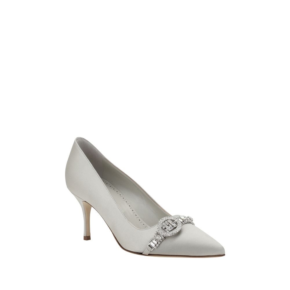 Manolo Blahnik Asapump Satin-Pumpen