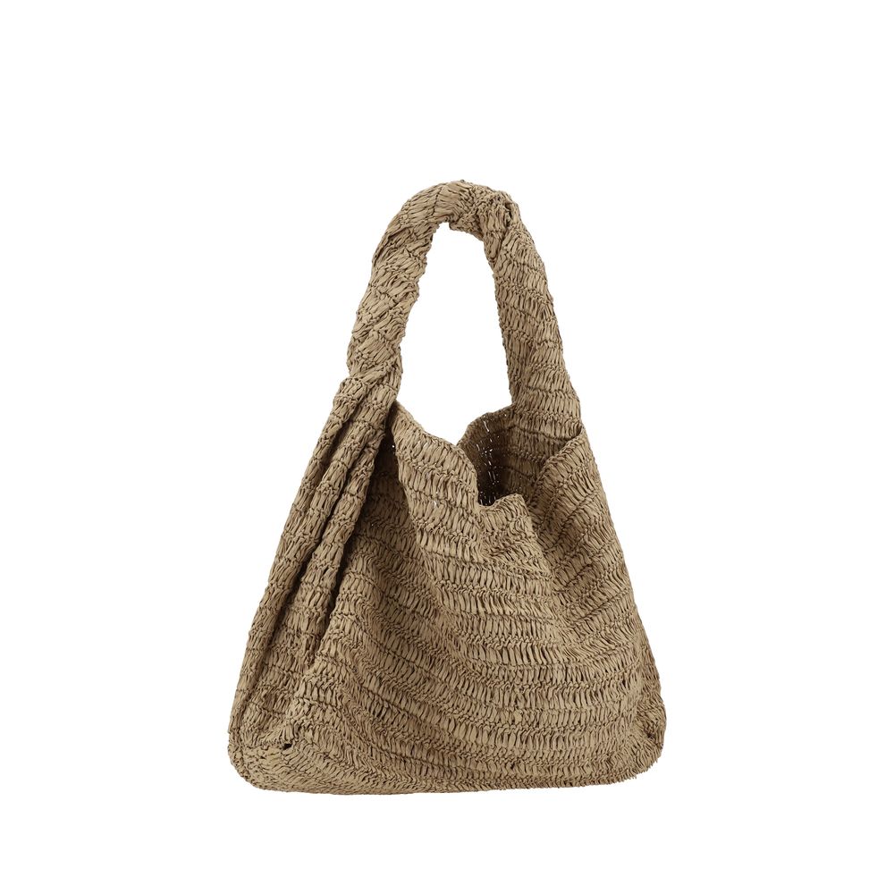 PAROSH Raffia shoulder bag