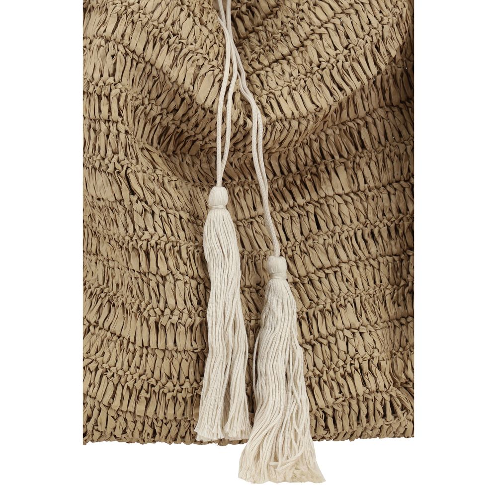 PAROSH Raffia shoulder bag