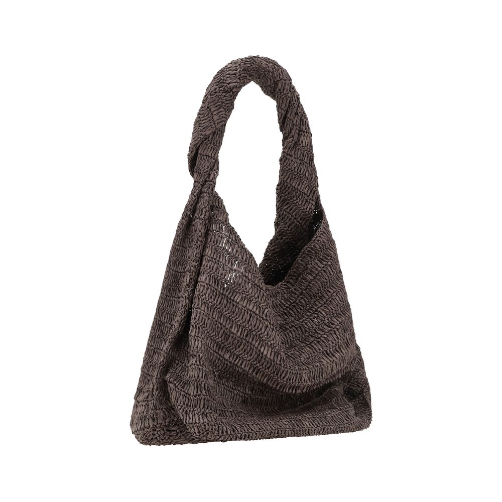 PAROSH Raffia shoulder bag