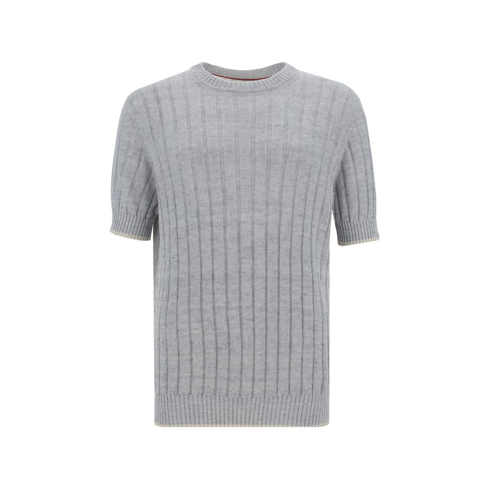 Brunello Cucinelli Ribbed T-paita